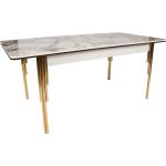 Vita Matbord från Skånska Möbelhuset förlängningsbara i Metall 