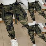 Casual Camouflage-mönstrade Mönstrade byxor från LAPA i Storlek XL i Syntet för Damer 