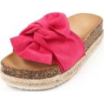 Fuchsia Slip in-sandaler på rea i storlek 38 för Damer 