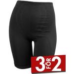 Svarta Shaping shorts från Damella med hög midja i Storlek S för Damer 