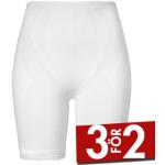 Vita Shaping shorts från Damella med hög midja i Storlek S för Damer 