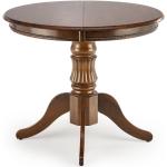 Ovala matbord förlängningsbara med diameter 90cm i Valnöt 