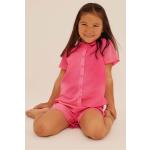 Rosa Kortärmade skjortor för barn på rea i Polyester 