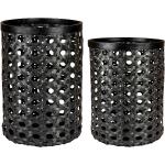 Day Black Bamboo Strap Basket, Set Of 2Pcs Home Storage Storage Baskets Black DAY Home