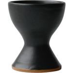 Svarta Äggkoppar från DBKD 4 delar i Keramik 