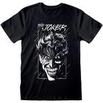 Svarta Batman Jokern T-shirts stora storlekar i Storlek XXL för Damer 