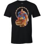 Svarta Superman T-shirts stora storlekar från DC Comics i Storlek 3 XL för Herrar 