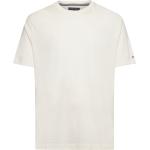 Krämfärgade Kortärmade Kortärmade T-shirts från Tommy Hilfiger Essentials i Storlek S 