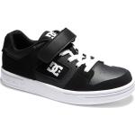 Svarta Skinnsneakers från DC Shoes på rea i storlek 39 med Kardborreknäppning i Mocka för Pojkar 