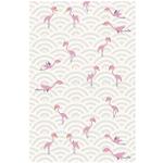 Decoloopio 2059 barntapet flamingos rosa flerfärga