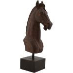 Skulpturer från Skånska Möbelhuset Vintage med Hästar i Metall - 12 cm 