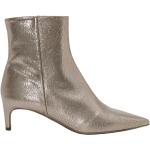 Gula Ankle-boots från DEL CARLO på rea med Stilettklack med Klackhöjd 5cm till 7cm i Läder för Damer 