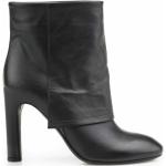Höst Svarta Ankle-boots från DEL CARLO på rea med Klackhöjd 7cm till 9cm i Läder för Damer 