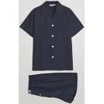 Mörkblåa Pyjamasshorts från Derek Rose i Storlek XL för Herrar 