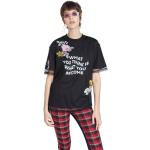 Svarta Kortärmade Kortärmade T-shirts från Desigual på rea i Storlek XS i Tyll för Damer 