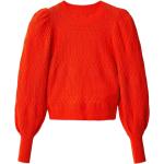 Höst Orange Stickade tröjor från Desigual på rea med Rund ringning för Damer 