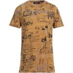 Senapsgula Kortärmade Kortärmade T-shirts från Desigual i Storlek S i Jerseytyg för Herrar 
