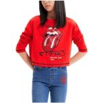 Röda Rolling Stones T-shirts med tryck för Flickor med glitter från Desigual från Amazon.se 