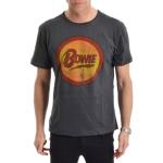 Gråa David Bowie T-shirts med tryck på rea i Storlek M i Bomull 
