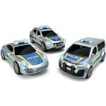 Dickie Toys 203712014 polisenhet, polisfordon, leksaksbil, 3 olika modeller: Porsche Citroën eller Mercedes, slumpmässigt urval, 15 cm, från 3 år