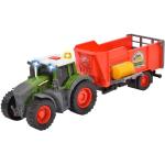 Dickie Toys Traktor m. Trailer - Fendt Farm Trailer - Ljus/Ljud