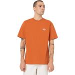 Monokroma Orange Kortärmade Kortärmade T-shirts från Dickies på rea i Storlek L i Jerseytyg för Herrar 