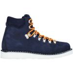 Midnattsblåa Ankle-boots från Diemme i storlek 40 med Blockklack med rundad tå i Mjukt läder för Damer 