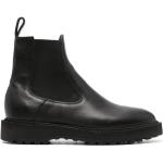 Svarta Chelsea-boots med Klackhöjd 3cm till 5cm i Läder för Herrar 
