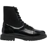 Svarta Ankle-boots från Diesel på rea med Snörning i Syntet för Herrar 