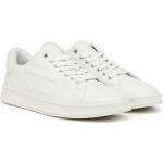 Vita Skinnsneakers från Diesel på rea i storlek 42 med Snörning i Mocka för Herrar 