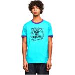 Ekologiska Blåa Kortärmade Kortärmade T-shirts från Diesel på rea i Storlek S i Jerseytyg för Herrar 