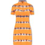 Randiga Orange Kortärmade Stickade klänningar från Diesel på rea i Storlek XS i Ull för Damer 
