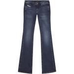 Marinblåa Low waisted jeans i Extra Långa för Damer 