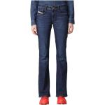 Blåa Slim fit jeans från Diesel på rea i Storlek S i Denim för Damer 