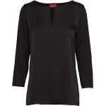 Svarta Långärmade Långärmade blusar från HUGO BOSS HUGO i Storlek XS för Damer 