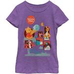 Disney flicka Nalle Puh - Puh och vänner t-shirt topp, Lila bär, XS