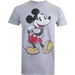 Gråa Disney T-shirts med tryck i Storlek L i Bomull för Herrar 