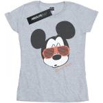 Gråa Långärmade Disney Kortärmade T-shirts i Storlek XL i Bomull för Damer 
