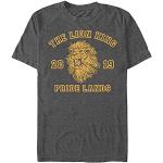 Hållbara Ekologiska Svarta Kortärmade Lejonkungen Simba Kortärmade T-shirts i Storlek XXL för Herrar 