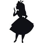 Disney väggbild från Komar | Alice Silhouette | Ba
