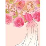 Disney väggbild från Komar | Sleeping Beauty Roses | Barnrum, dekoration, konsttryck | Storlek 30 x 40 cm (bredd x höjd) | utan ram | WB052-30 x 40