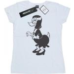 Vita Långärmade Disney Kortärmade T-shirts i Storlek XL för Damer 
