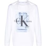 Vita Långärmade Långärmade T-shirts från Calvin Klein Jeans på rea för Herrar 