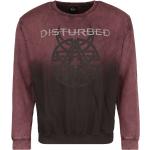 Disturbed Sweatshirt - Believe Symbol - S XXL - för Herr - mörkröd