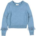 Pastellblåa Stickade tröjor för Flickor med fransar i 6 i Alpacka från Dixie från YOOX.com med Fri frakt 