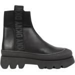 Vinter Svarta Chelsea-boots från DKNY | Donna Karan Chelsea med Kardborreknäppning i Läder för Damer 