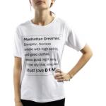 Vita Kortärmade Kortärmade T-shirts från DKNY | Donna Karan på rea i Storlek M i Bomull för Damer 
