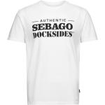 Vita Kortärmade Kortärmade T-shirts från Sebago i Storlek M 