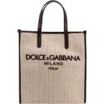 Beige Tote bags från Dolce & Gabbana på rea i Läder för Herrar 