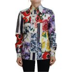 Casual Blommiga Flerfärgade Långärmade Långärmade blusar från Dolce & Gabbana på rea i Bomull för Damer 